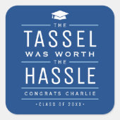 ブルーザタッセルは面倒な卒業式の価値があった スクエアシール (正面)