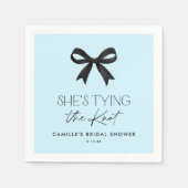 ブルーザノットのブライダルシャワー スタンダードカクテルナプキン (正面)