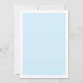 ブルーザノットの弓ブライダルシャワー 招待状 (裏面)