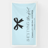 ブルーザノットの弓ブライダルシャワー 横断幕 (縦)