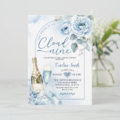 ブルーザブライドはクラウドナインブライダルシャワー 招待状 (スタンド正面)