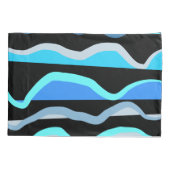 ブルーシアン黒波航海のビーチハウスレイク 枕カバー (裏面)