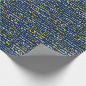 ブルーシェイクスピアおもしろい侮辱クラシック文学 ラッピングペーパー (角)