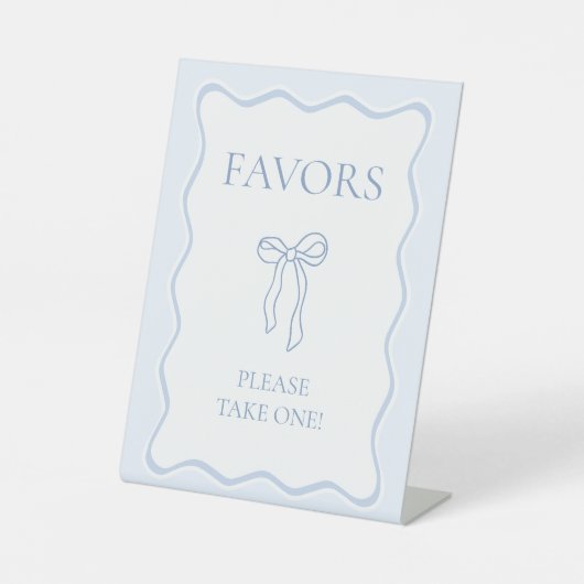 ブルーシェスタイイングザノットブライダルシャワーフープ 台座サイン (正面)