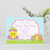 ブルーシェブロンイースターシックイースターエッグ狩り 招待状 (スタンド正面)
