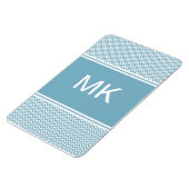 ブルーシェブロン(モノグラム) マグネット (左側)