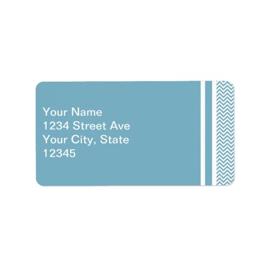 ブルーシェブロン（モノグラム） ラベル (正面)