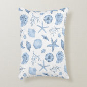 ブルーシェルの水色 アクセントクッション (正面(垂直))