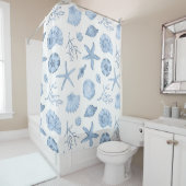 ブルーシェルの水色 シャワーカーテン (インサイチュ)