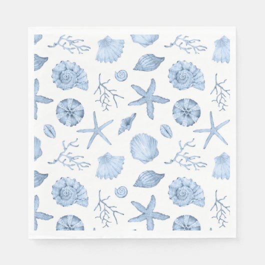 ブルーシェルの水色 スタンダードランチョンナプキン (正面)