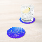 ブルーシェルコースター銀蝶 ペーパーコースター (インサイチュ)