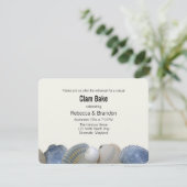 ブルーシェルズクラムベイクリハーサルディナー招待状 招待状 (スタンド正面)