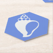 ブルーシェル紙コースター ペーパーコースター (アングル)