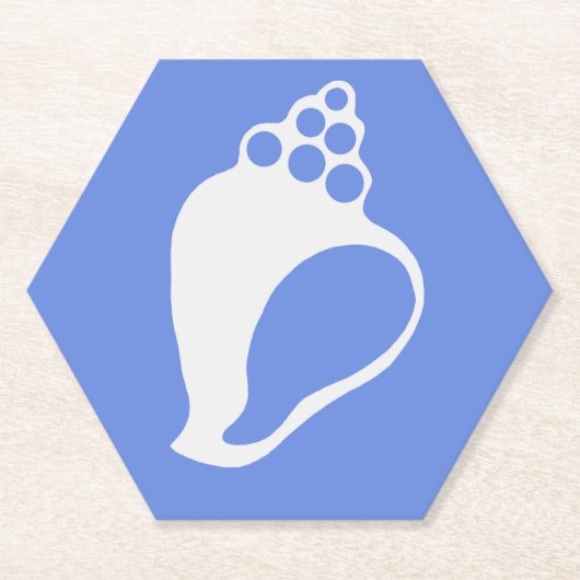 ブルーシェル紙コースター ペーパーコースター (正面)