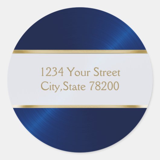 ブルーシェン封筒用シール ラウンドシール (正面)