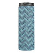 ブルーシェードのシェブロンパターン タンブラー (裏面)