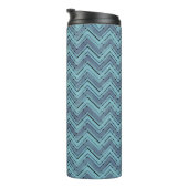 ブルーシェードのシェブロンパターン タンブラー (回転右)