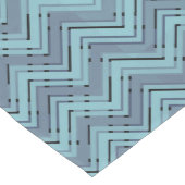 ブルーシェードのシェブロンパターン ミディアムテーブルランナー (コーナー)