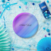 ブルーシェード抽象芸術 ペーパープレート (パーティー)