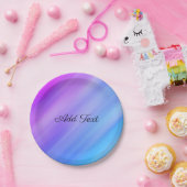 ブルーシェード抽象芸術 ペーパープレート (パーティー)