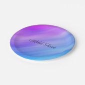 ブルーシェード抽象芸術 ペーパープレート (アングル)