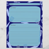 ブルーシェード料理器具レシピページ (裏面)