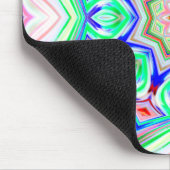 ブルーシェード8ポイント星万華鏡のように千変万化するパターン マウスパッド (コーナー)