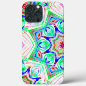 ブルーシェード8ポイント星万華鏡のように千変万化するパターン Case-Mate iPhoneケース (裏面)