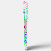 ブルーシェード8ポイント星万華鏡のように千変万化するパターン Case-Mate iPhoneケース (裏面 / 左)