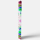 ブルーシェード8ポイント星万華鏡のように千変万化するパターン Case-Mate iPhoneケース (裏面 / 右)