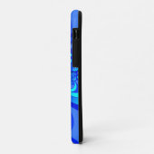 ブルーシェード、抽象芸術モダンフラクタルアートイニシャル Case-Mate iPhoneケース (裏面/左)