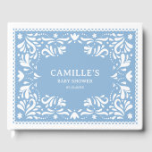 ブルーシエリートリンドパペルピカドベビーシャワー ゲストブック (正面)