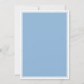 ブルーシエリートリンドボーイベビーシャワー招待状 招待状 (裏面)