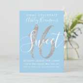 ブルーシエレガントルバーセーキングリッタースイート16 招待状 (スタンド正面)