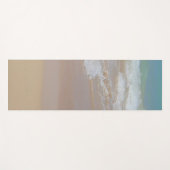 ブルーシエレガントー波浪サンドテンプレートトレンディー ヨガマット (正面(横))