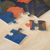 ブルーシカラフルャメネコ植物園 ジグソーパズル (側面)