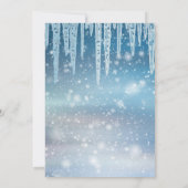 ブルーシクルスパークリスノースクリスマスパーティー 招待状 (裏面)