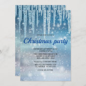ブルーシクルスパークリスノースクリスマスパーティー 招待状 (正面/裏面)