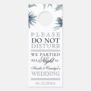 ブルーシスル植物学 ドアノブサイン