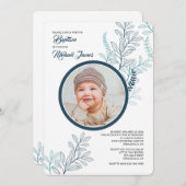 ブルーシダ写真招待状 招待状 (正面/裏面)