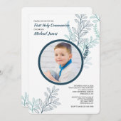 ブルーシダ写真招待状 招待状 (正面/裏面)