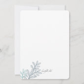 ブルーシダ写真招待状 招待状 (裏面)