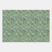 ブルーシダ属の鳥 ラッピングペーパーシート (正面3)