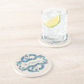 ブルーシックダマスコースター コースター (側面)