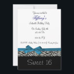 ブルーシックSweet sixteenパーティの招待状 招待状<br><div class="desc">トレンディーsweet sixteenパーティの招待状、簡単にカスタマイズ可能なカッコいいお尻とクリック!カスタマイズ! "it"追加オプションの追加、変更、削除、サイズ変更、再着色、再スタイリング、文字とイメージ</div>