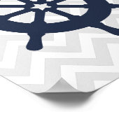 ブルーシップ車輪航海の子供部屋 ポスター (角)