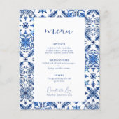 ブルーシッ地中海のツ結婚スのメニュー (正面)