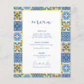 ブルーシッ地中海のツ結婚スのメニュー (正面)