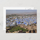 ブルーシティはメーランガルフォートから見た。 ポストカード (正面/裏面)