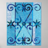 ブルーシティシェフチャウエン紙コラージュ ポスター (正面)